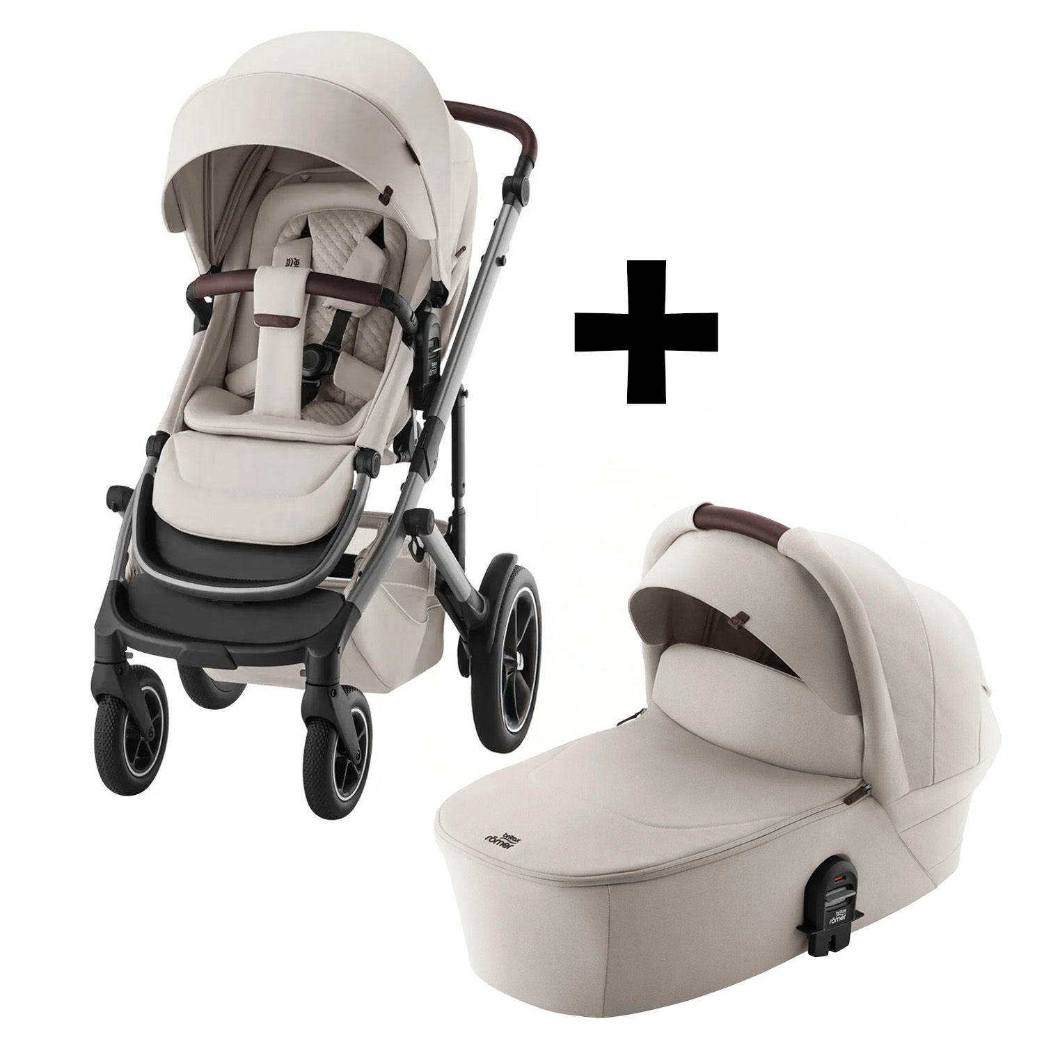 Britax Set kočárek Smile 5Z + hluboká korba Lux, Soft Taupe