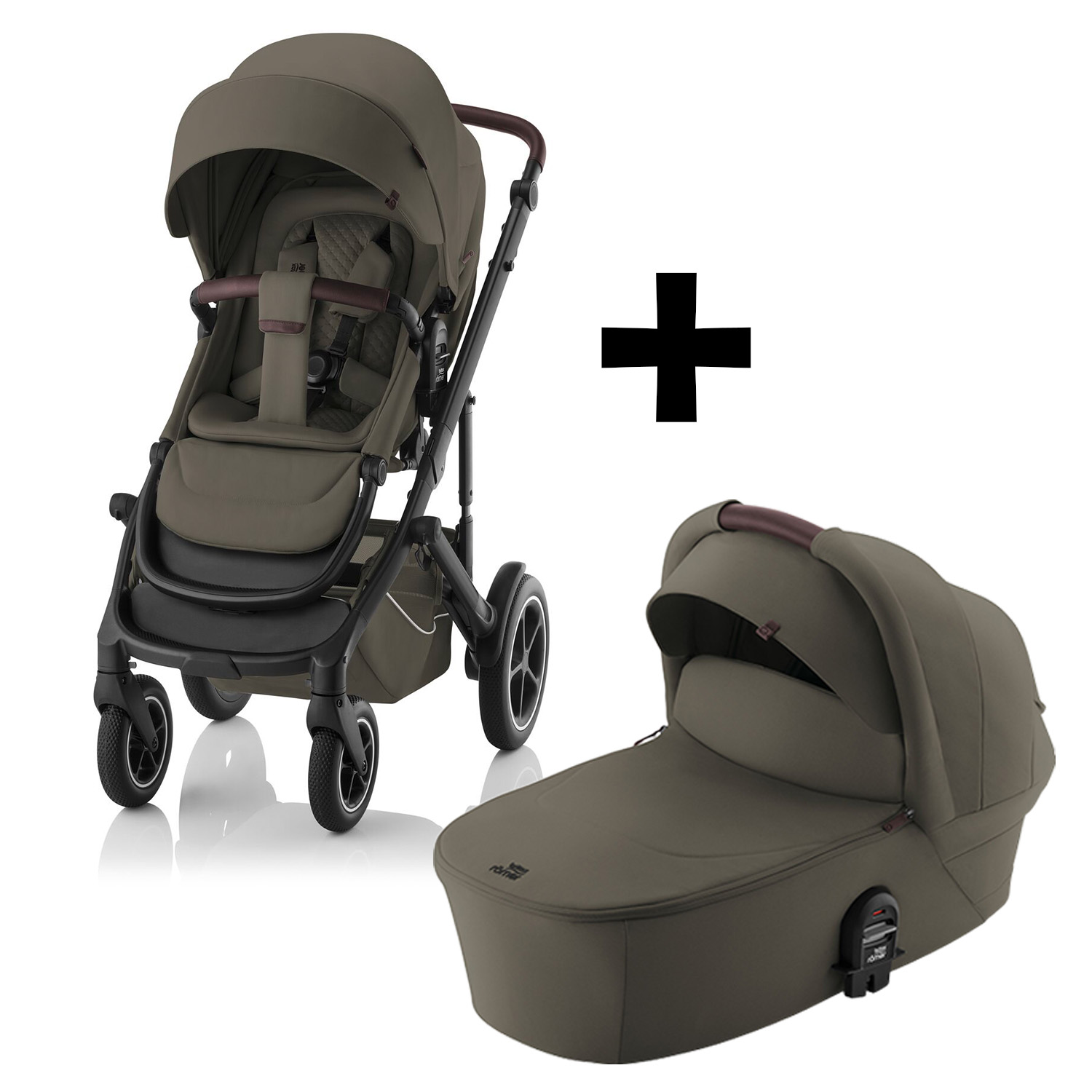 Britax Set kočárek Smile 5Z + hluboká korba Lux, Urban Olive