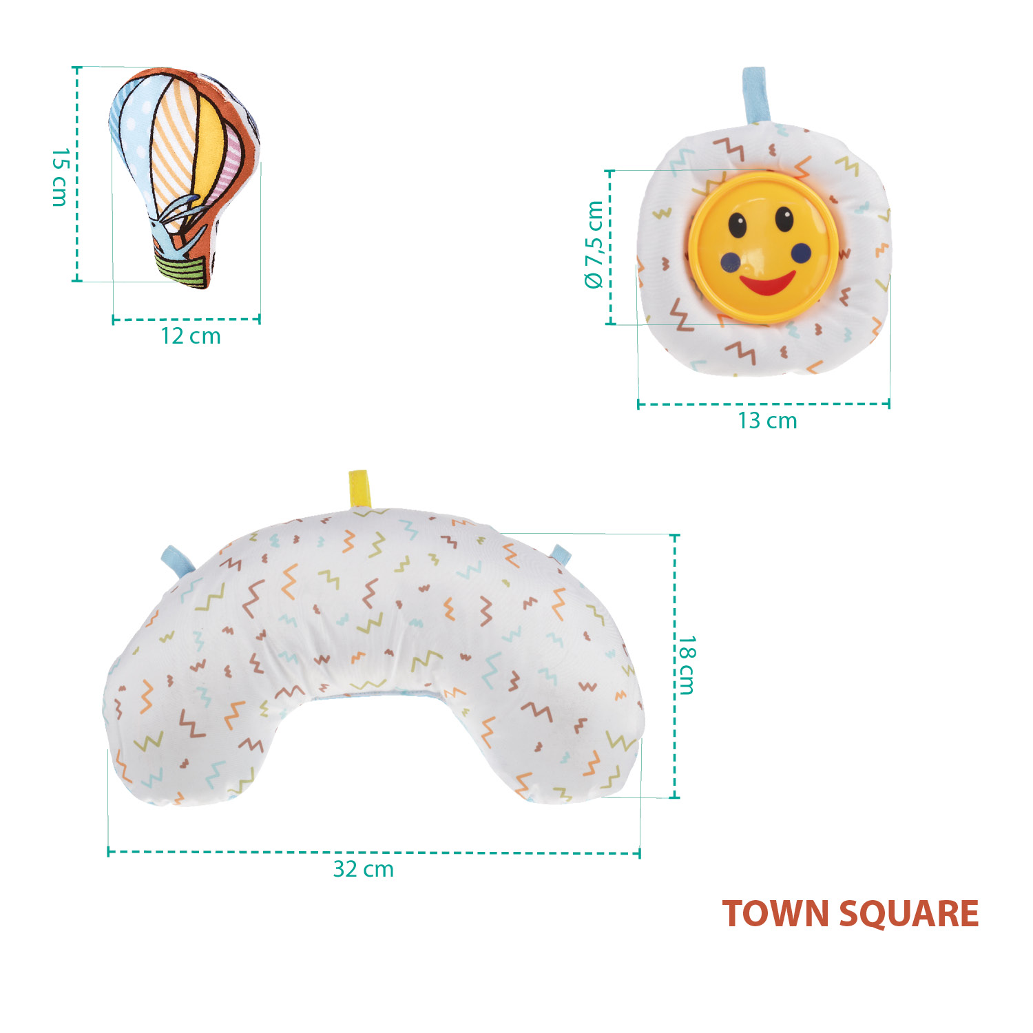 ZOPA Hrací deka aktivity, Town Square