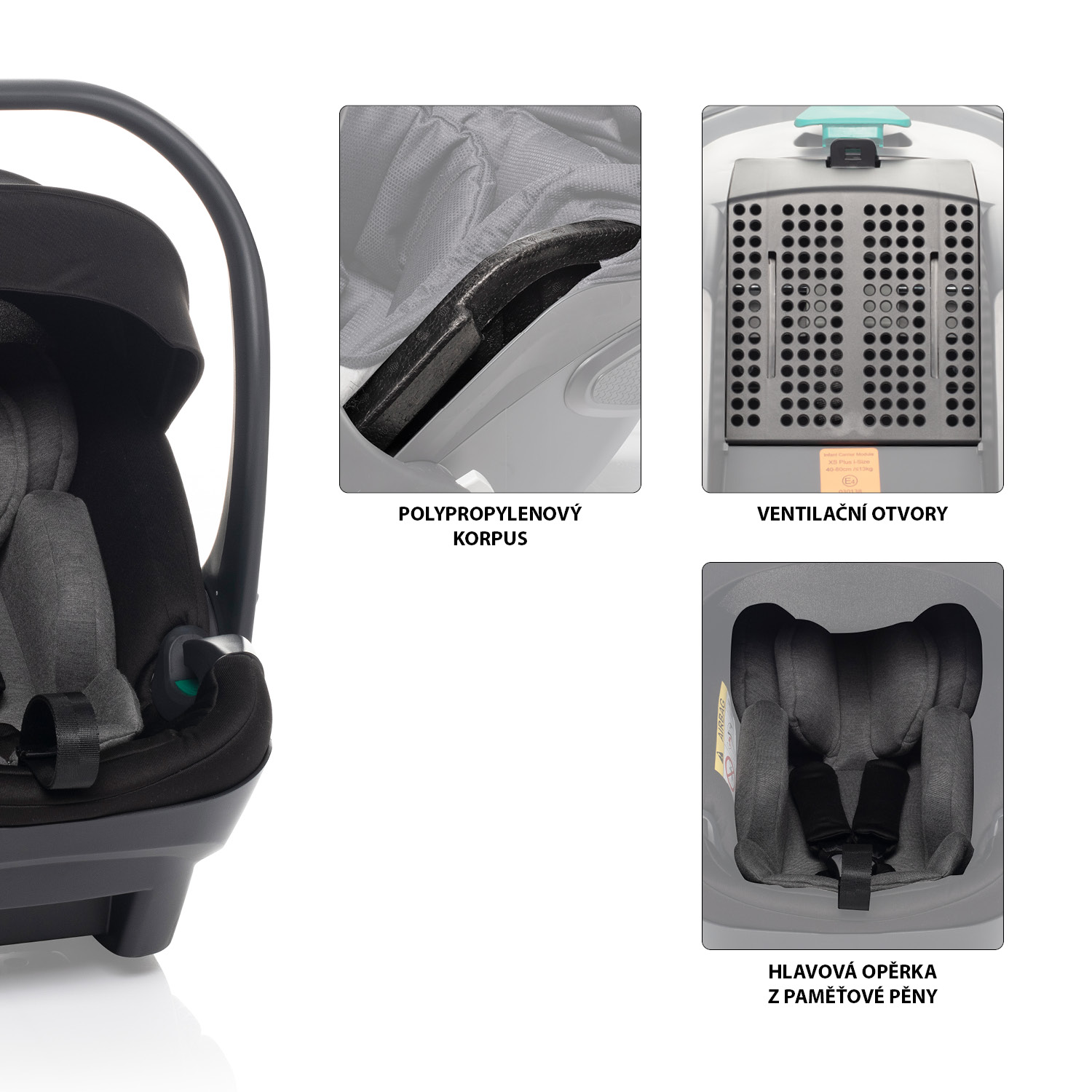 Autosedačka XS Plus i-size, Titan Grey