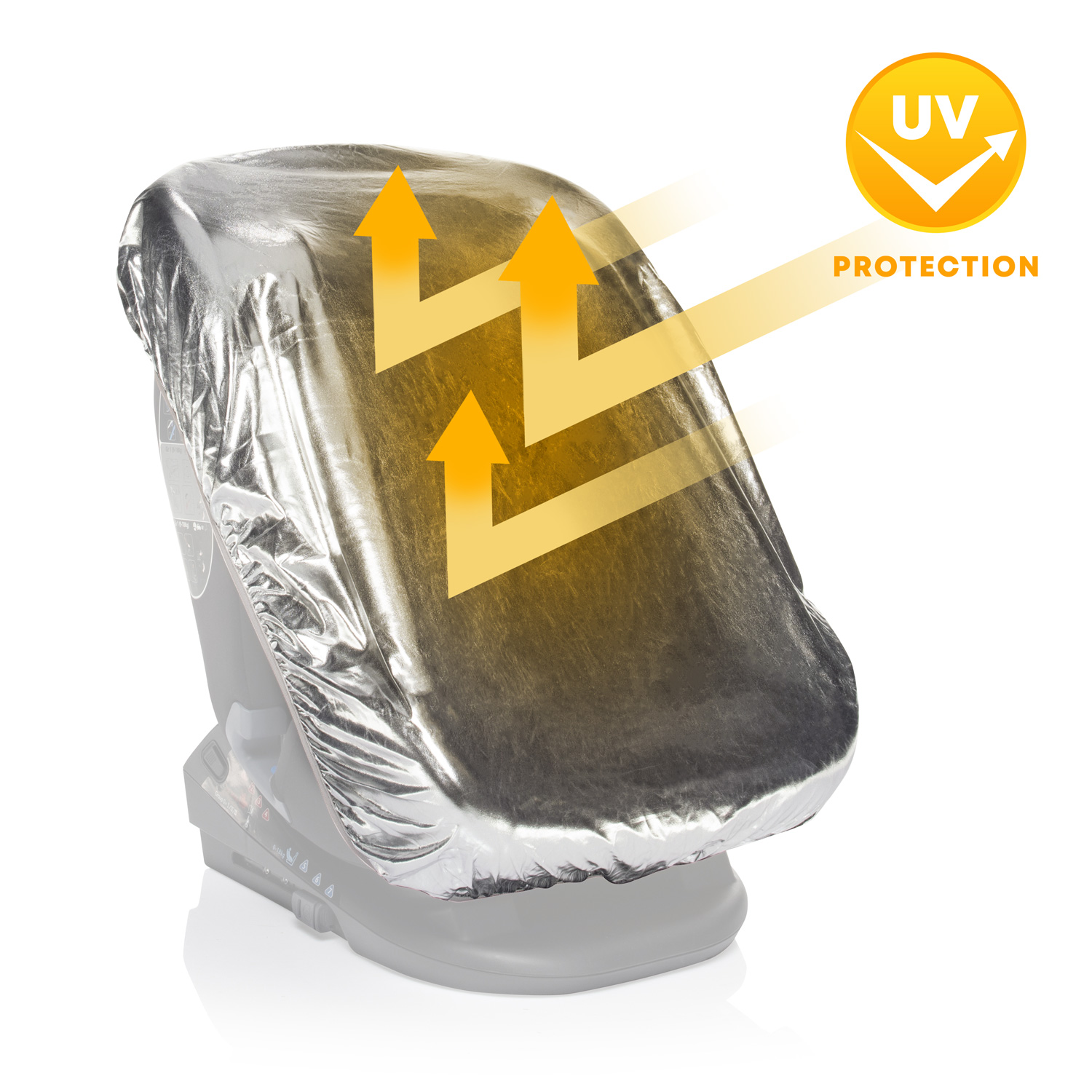 ZOPA Ochrana autosedačky proti slunci, Silver