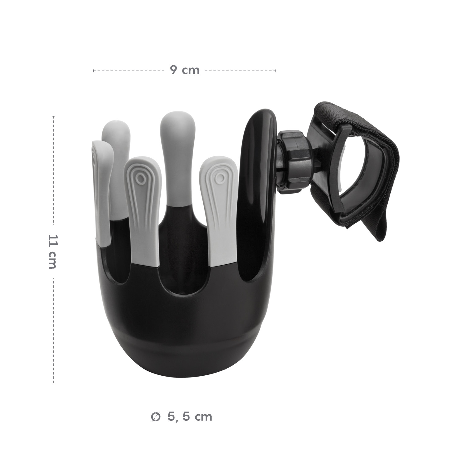 ZOPA Flexibilní držák na pití, Grey