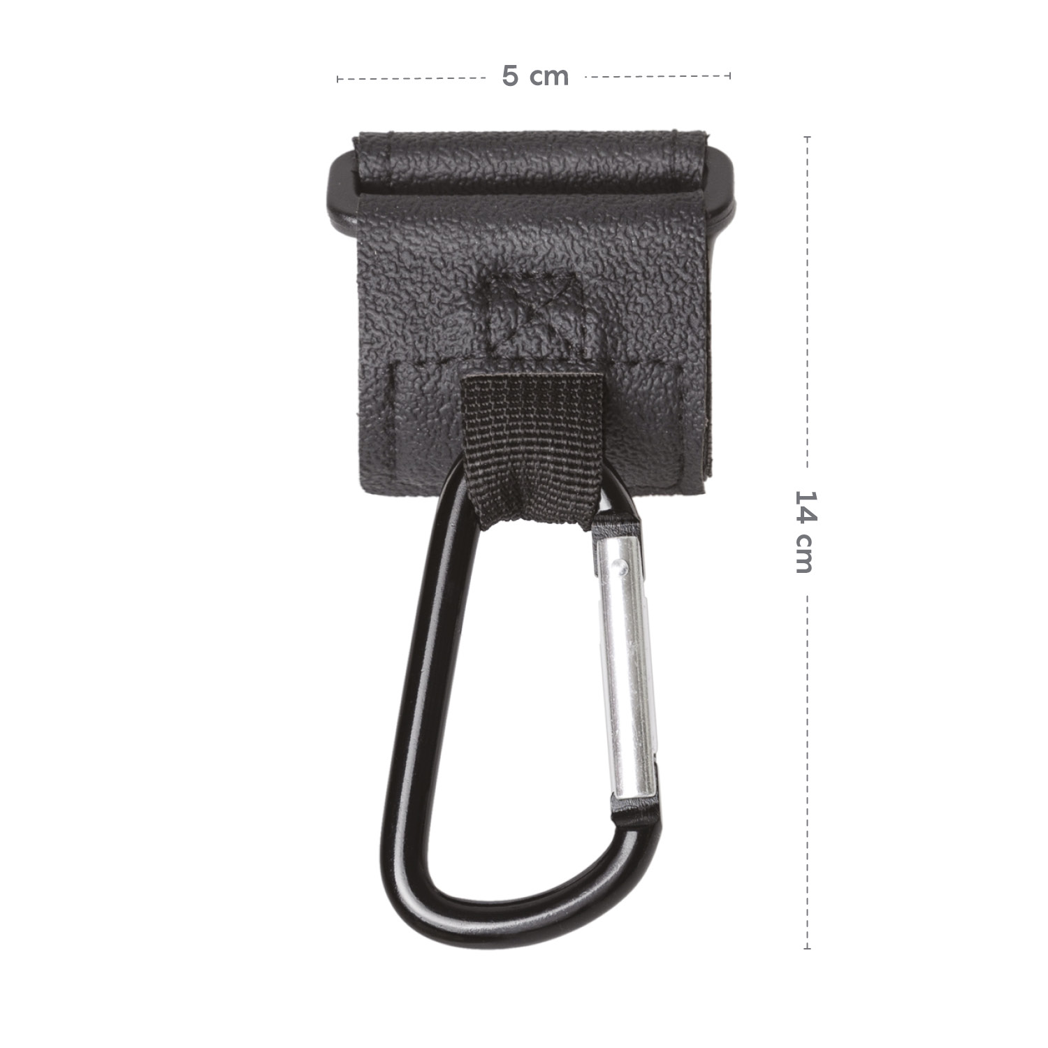 ZOPA Multifunkční popruh se skobou 2 ks, Black