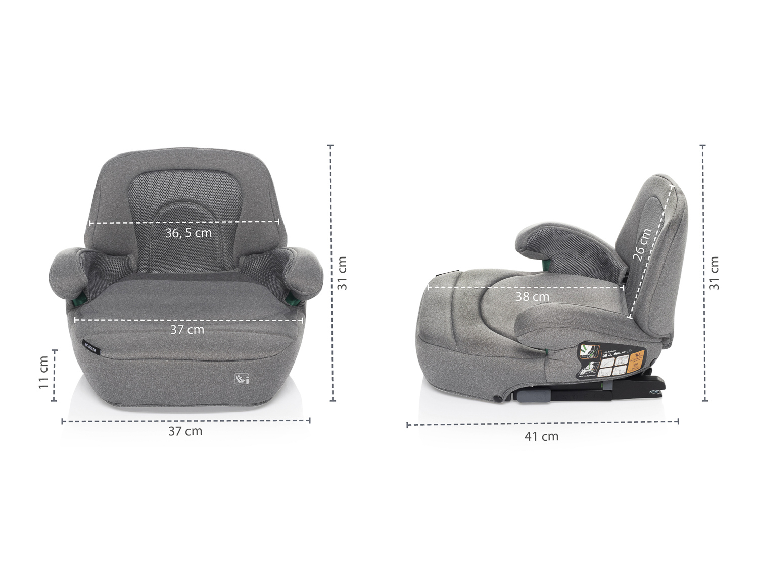 ZOPA Autosedačka iBooster i-Size, Night Black