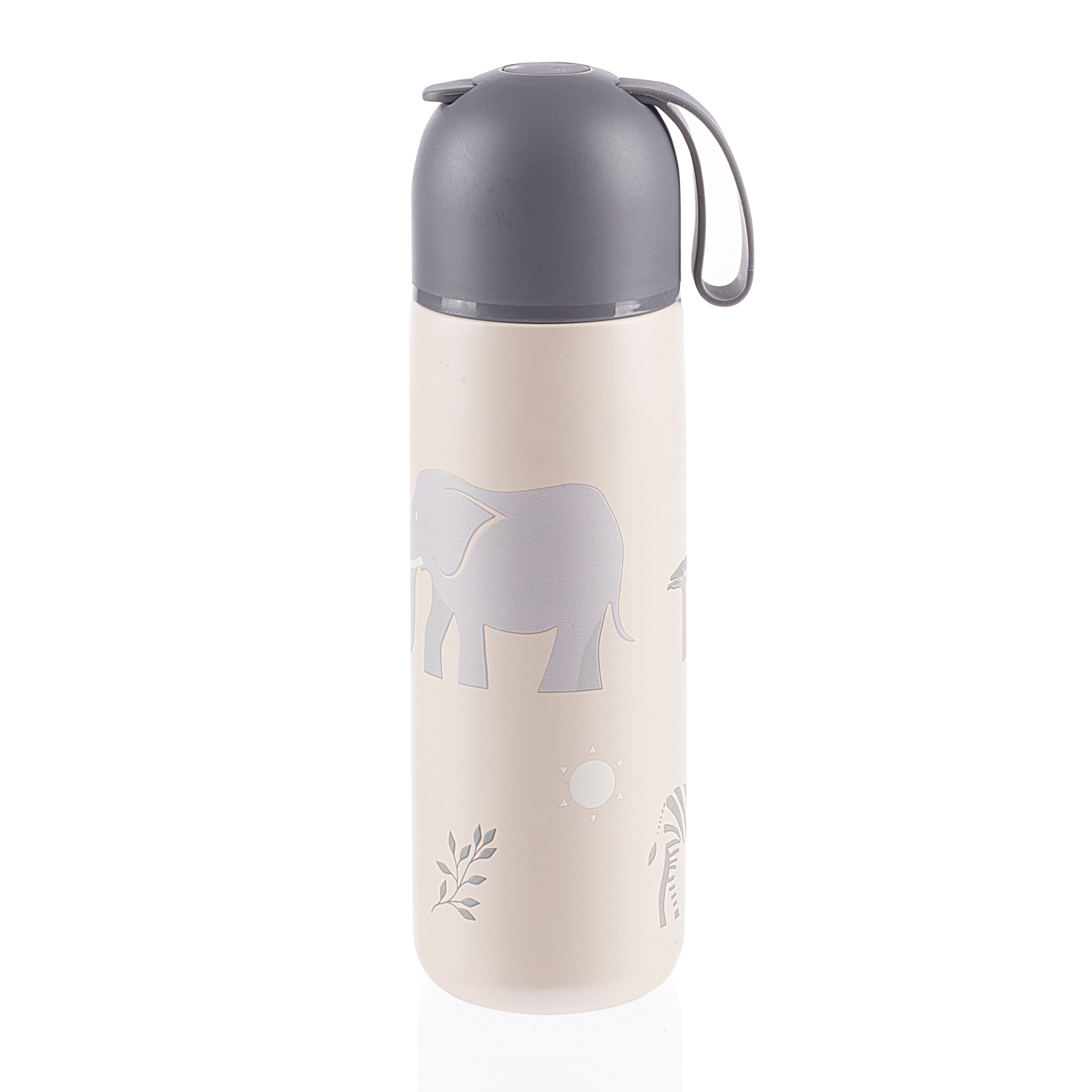 ZOPA Termoska na tekutiny se silikonovým držákem 400 ml, Safari