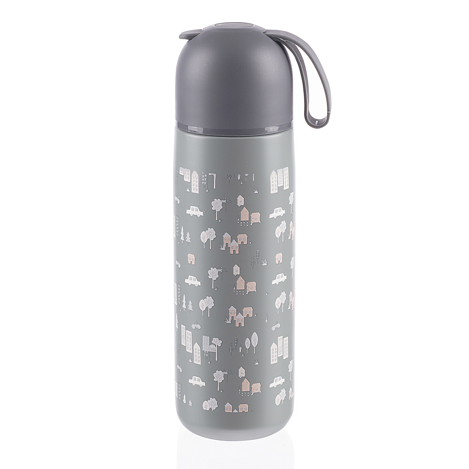 ZOPA Termoska na tekutiny se silikonovým držákem 400 ml, City