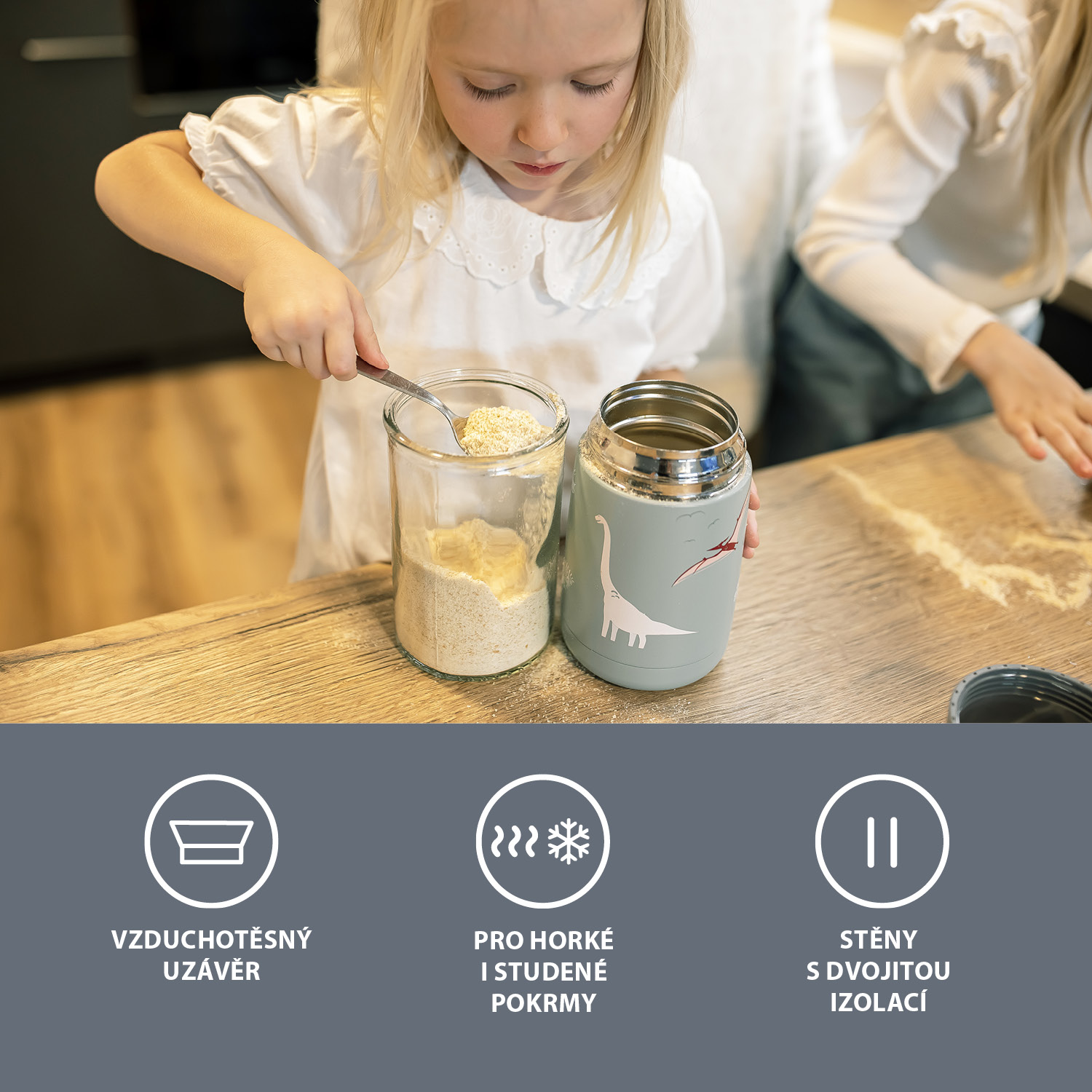 ZOPA Termoska na jídlo 500 ml, Dino