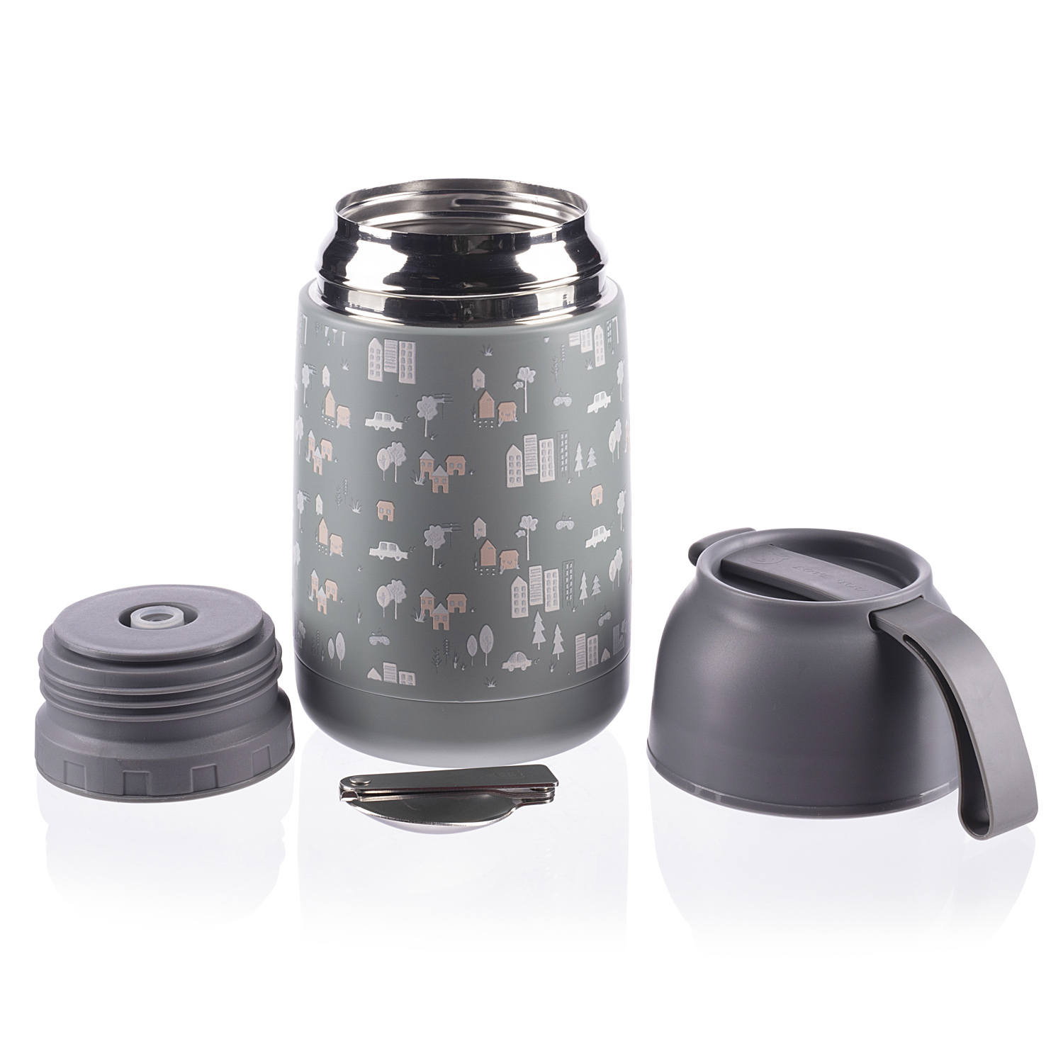 ZOPA Termoska na jídlo se silikonovým držákem 620 ml, City