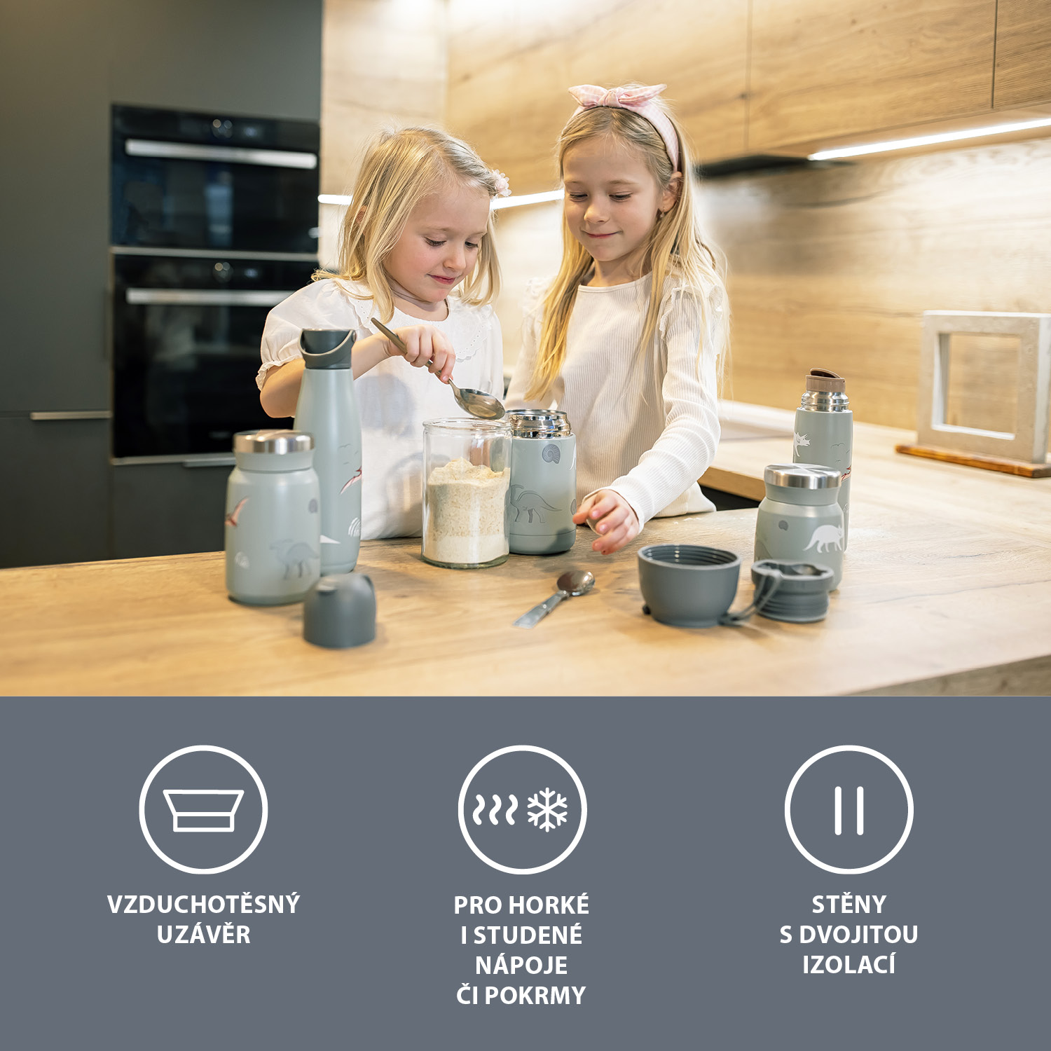 ZOPA Termoska na jídlo se silikonovým držákem 620 ml, Stars