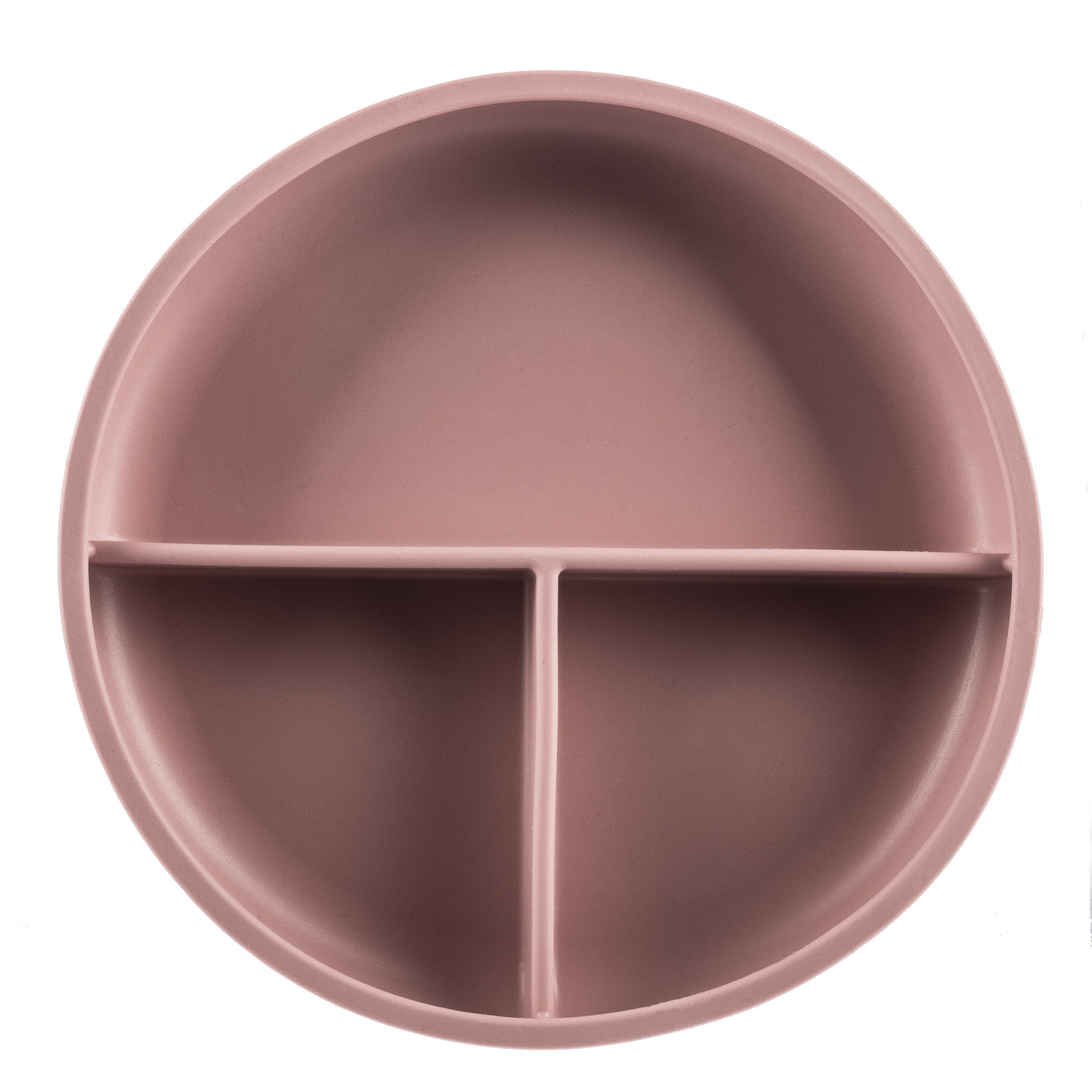 ZOPA Silikonový dělený talířek s přísavkou, Old Pink