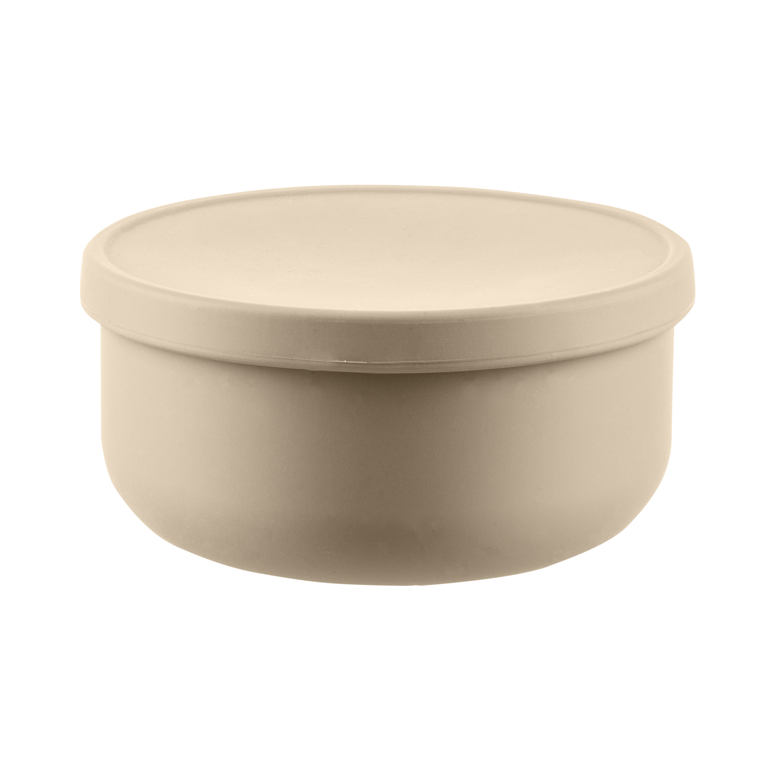 Silikonová miska s víčkem, Sand Beige