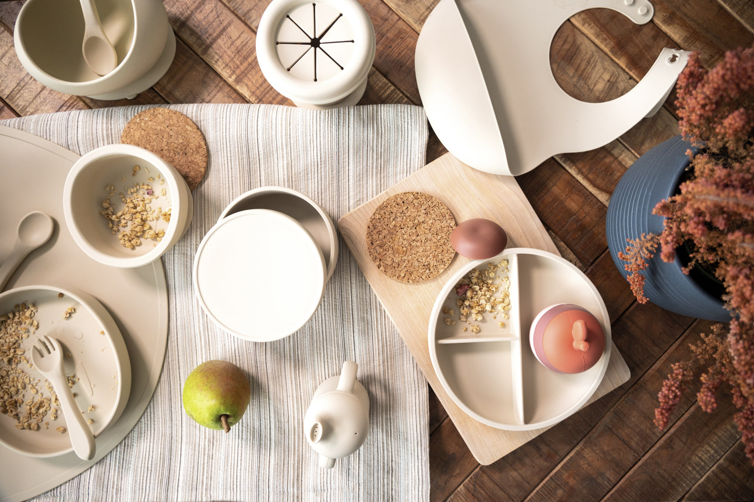 ZOPA Silikonový bryndák, Sand Beige