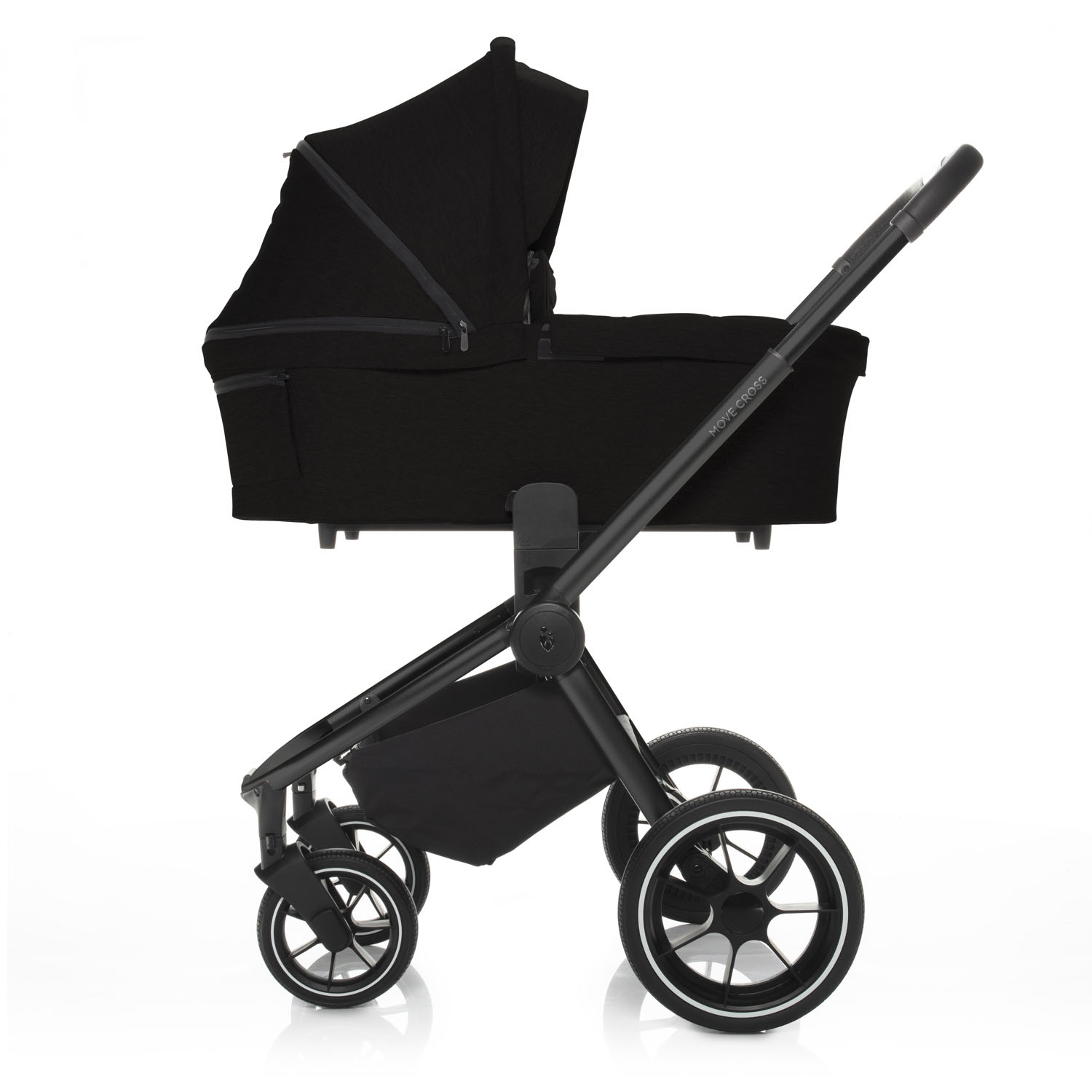 ZOPA Set kočárek Move Cross + korba XL, Night Black/Black