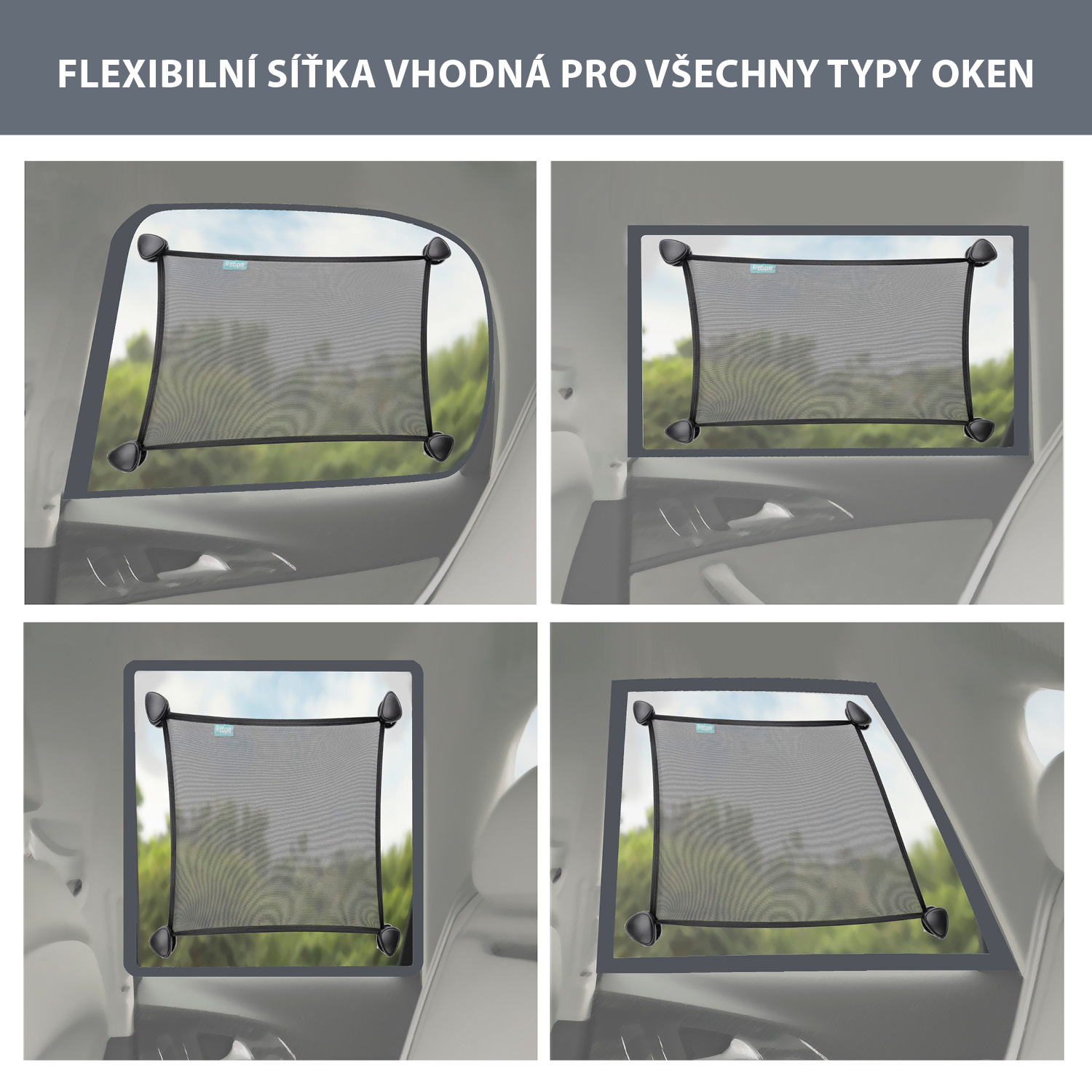 Zopa Flexibilní sluneční clona do auta