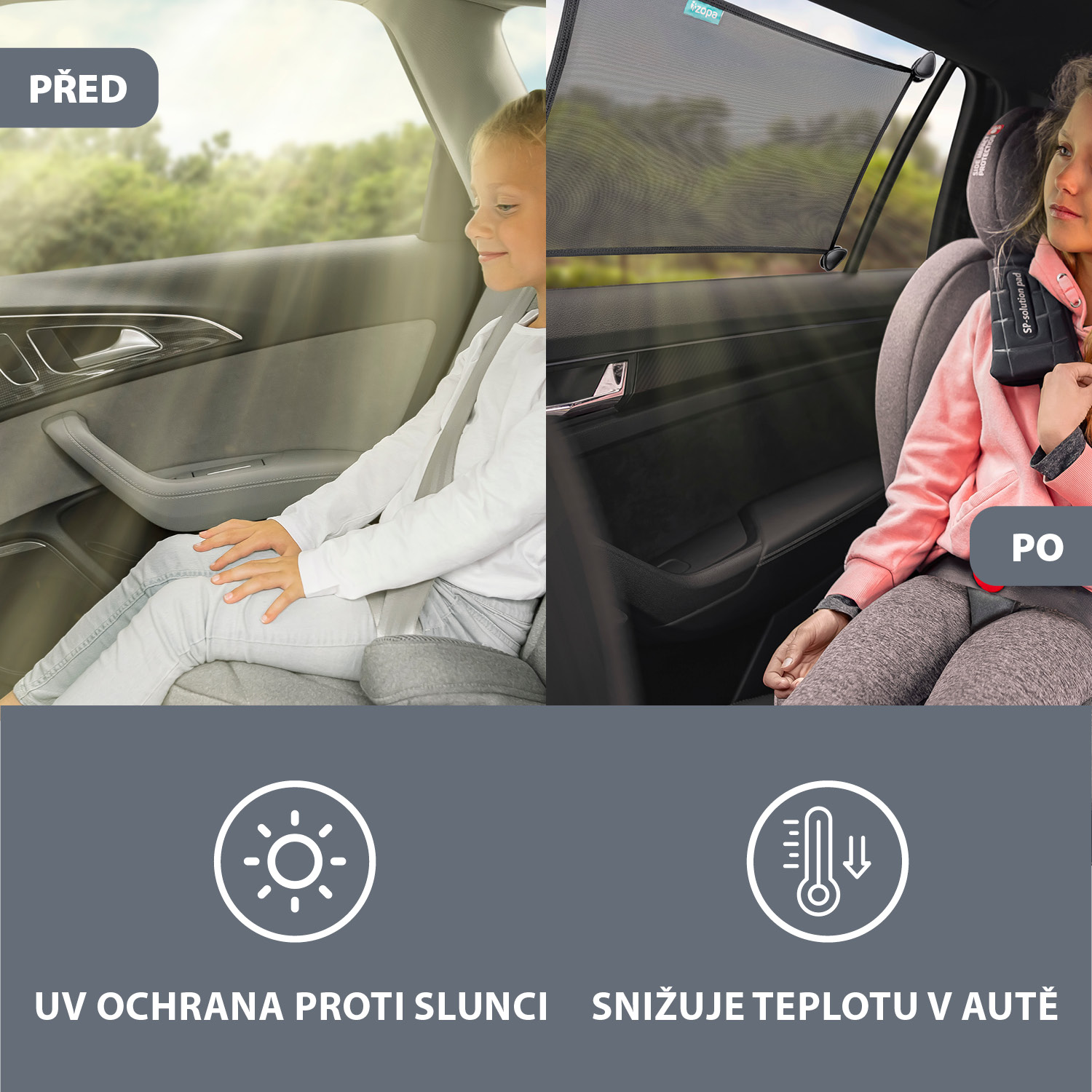 Zopa Flexibilní sluneční clona do auta