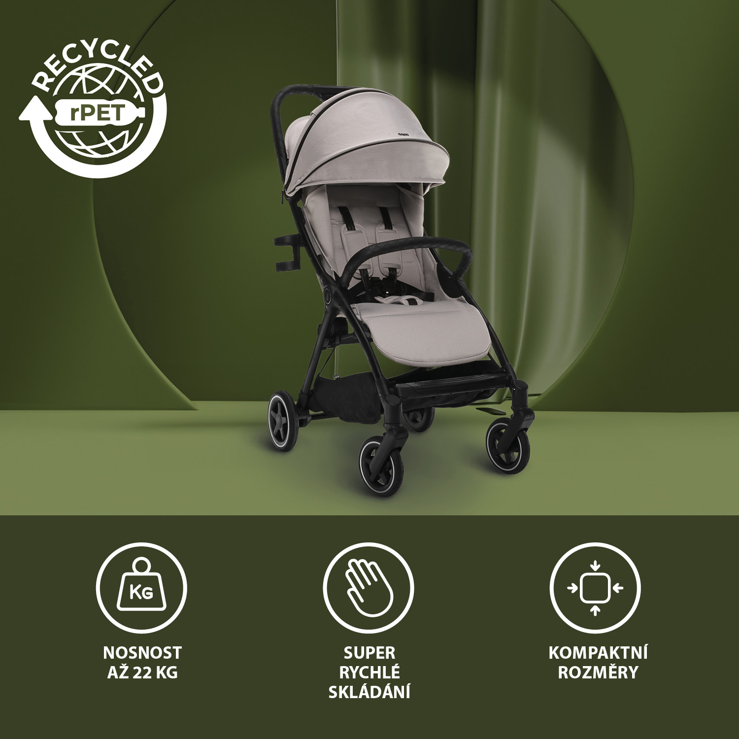 ZOPA Kočárek Quiq 2, Metal Grey