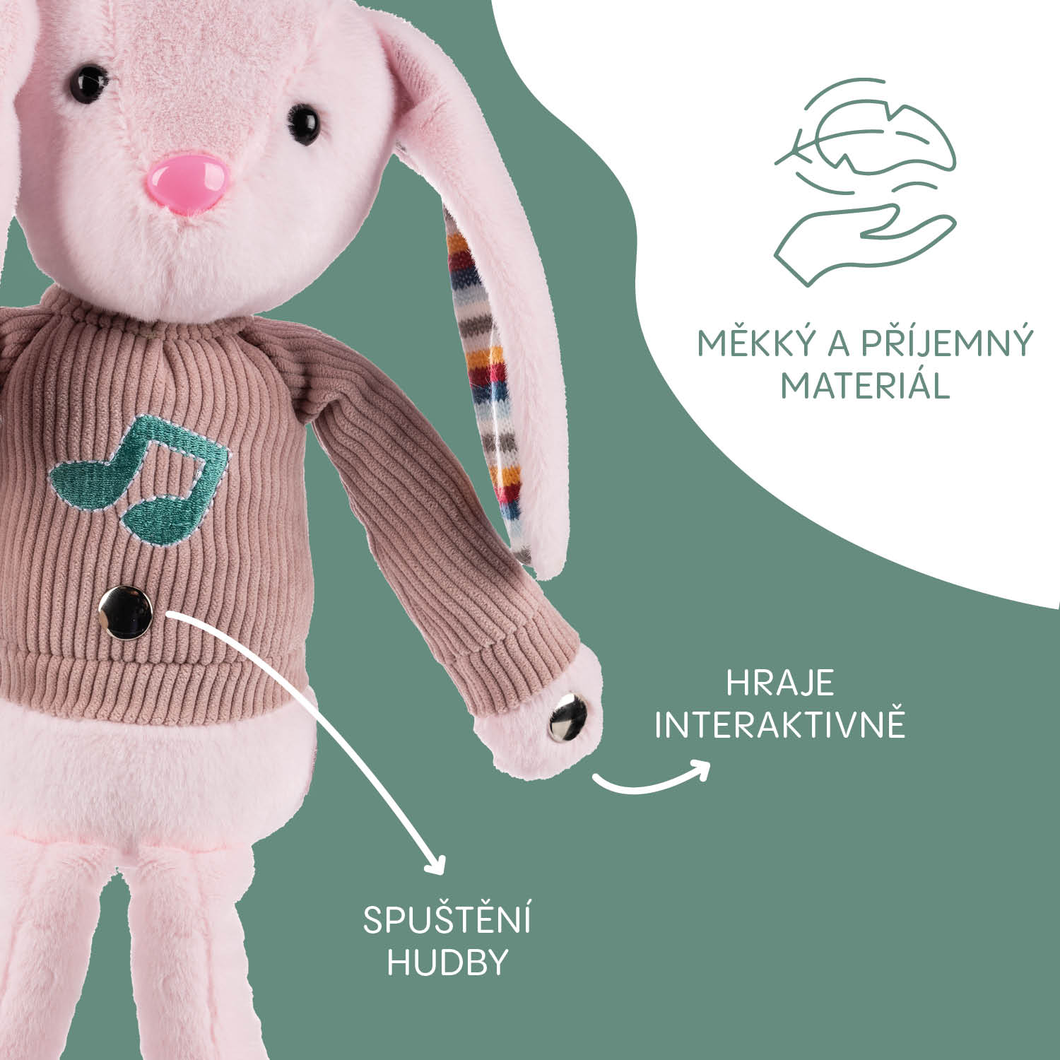 Plyšový interaktivní parťák, Rabbit