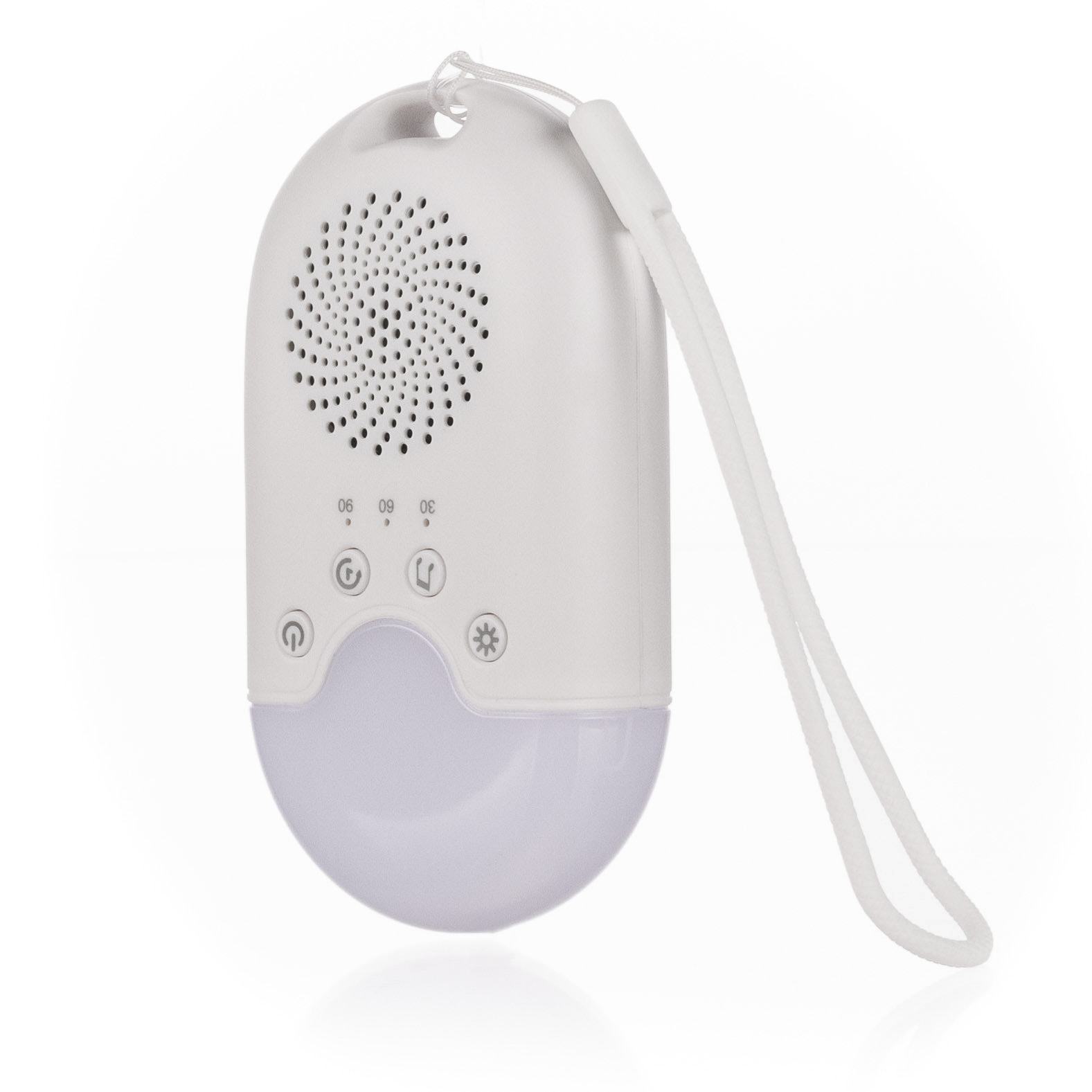 Zopa Přenosný usínací modul s LED světlem, bílým šumem a zvuky, White
