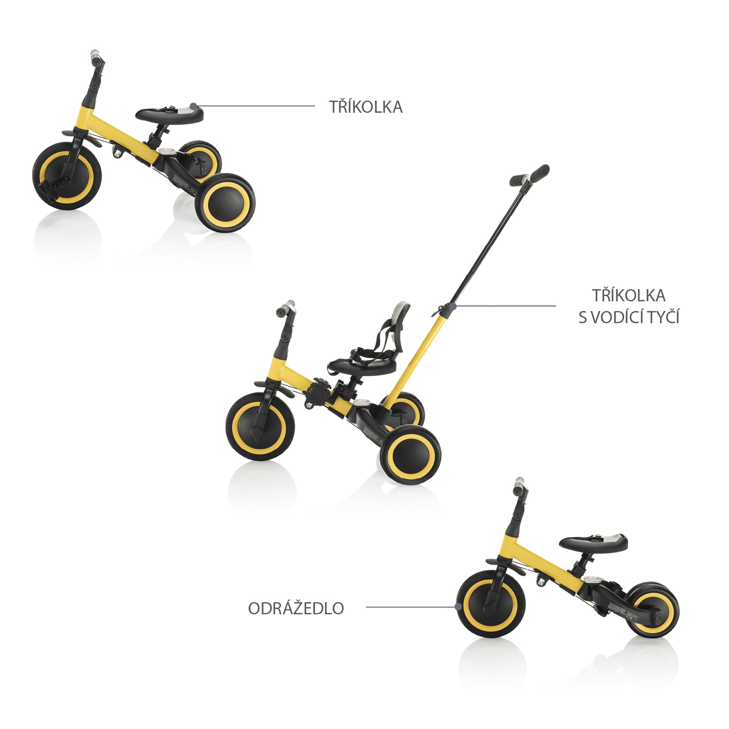 Tříkolka Razor 3v1, Boss Grey