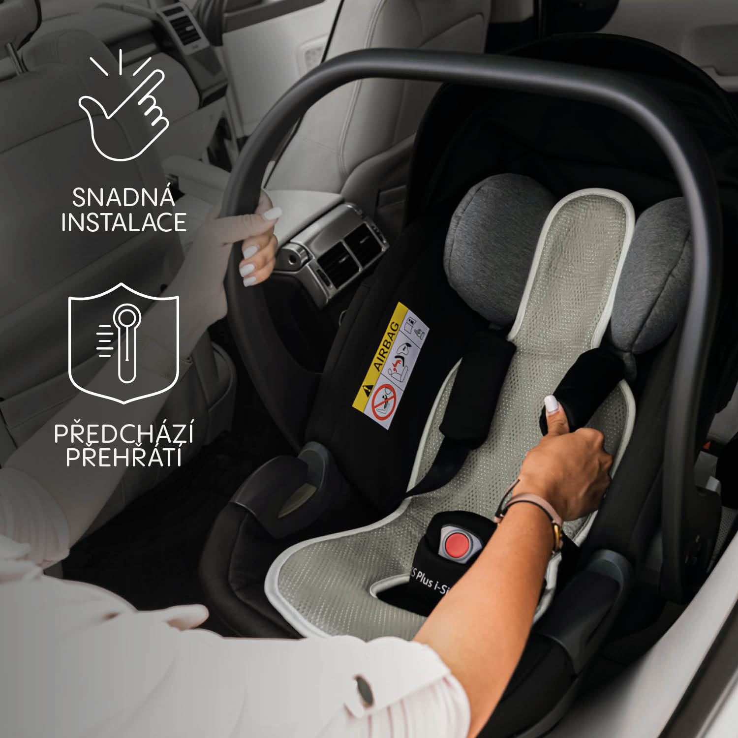 ZOPA Prodyšná podložka do autosedačky Breeze sk. 0+, Ivory Beige