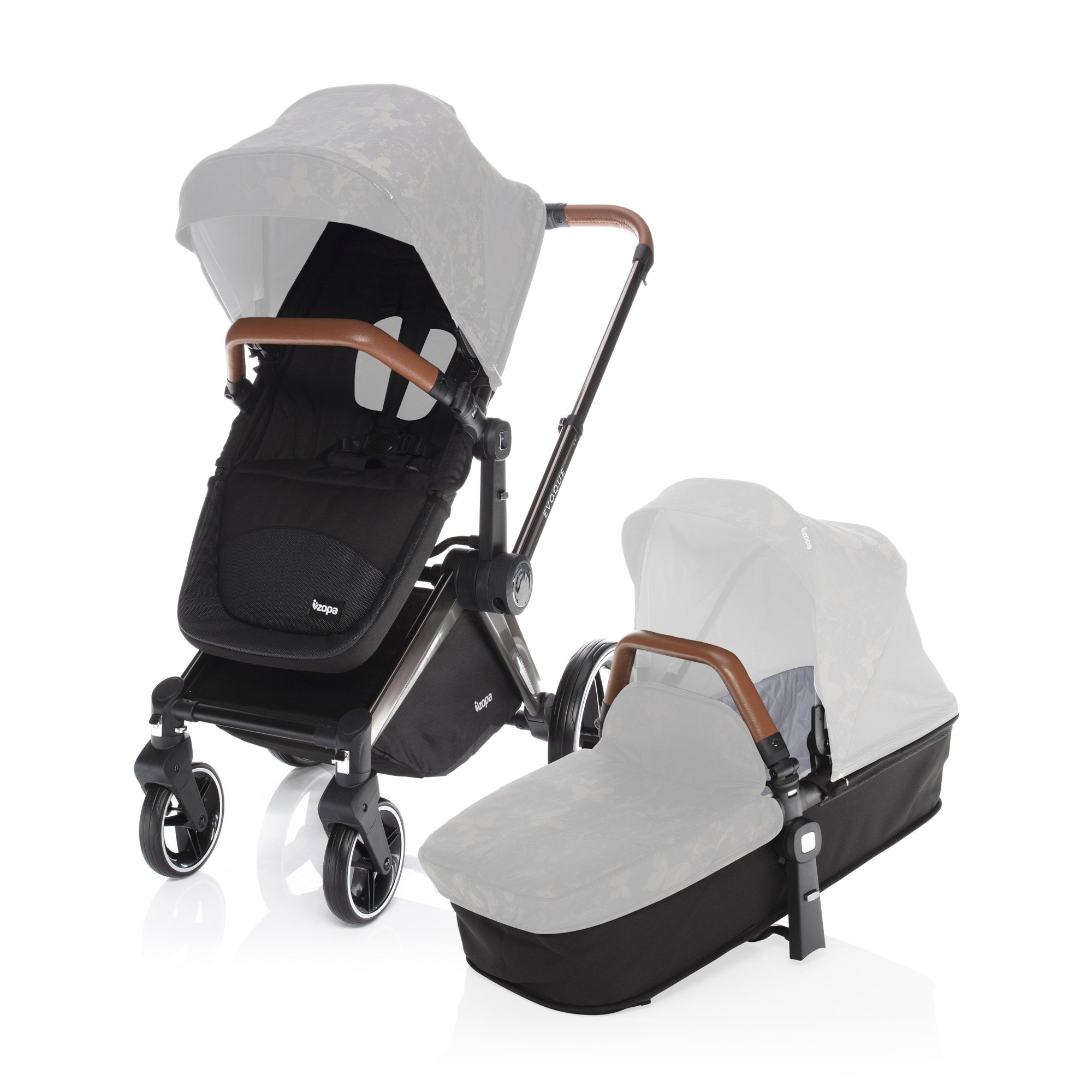 ZOPA Kočárek Evoque - základ, Silver/Brown