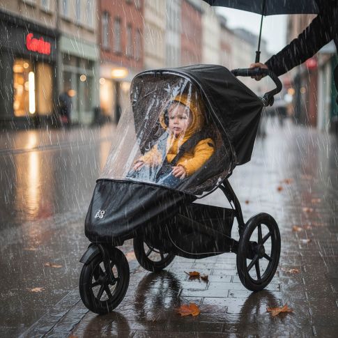 Univerzální pláštěnka na tříkolový kočárek