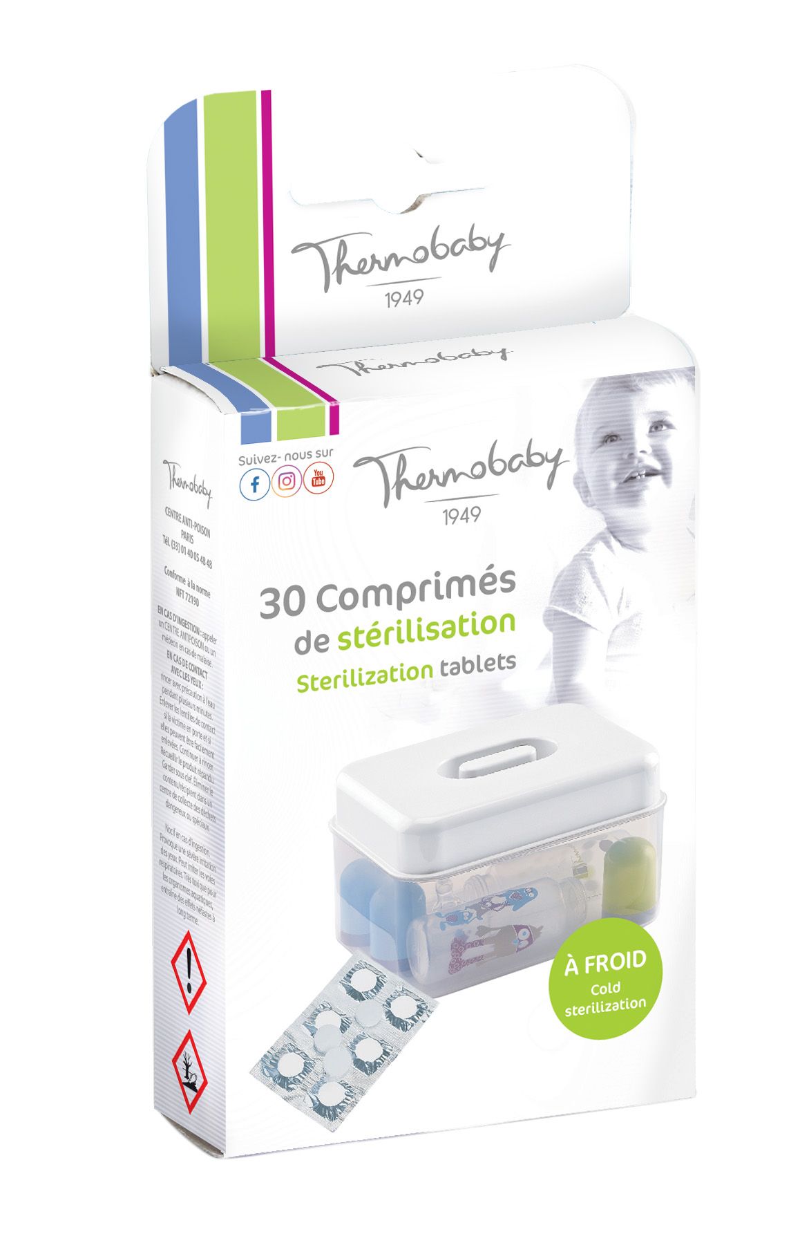 THERMOBABY Sterilizační tablety 30 ks, White
